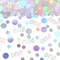 300PCS Iridescent “One” Birthday Confetti – Table Scatter for Baby’s First Birthday